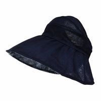 Floral Ladies Sun Visor Hat with Floppy Wide Brim SL9710