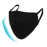 WITHMOONS 2PCS Cotton Face Mask Multiple Layers Cover Reusable Washable with Nose Bridge EU0306