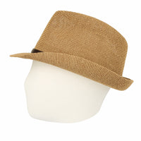Fedora Hat Summer Cool Paper Straw Trilby Band For Men SL61057