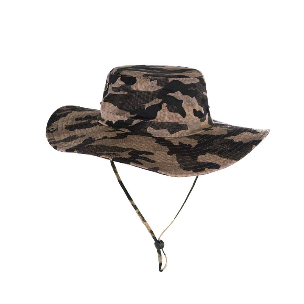 Wide Brim Boonie Bush Hat Military Camouflage Outdoor Fishing Hat Safari Cap  – WITHMOONS