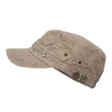 Cadet Cap Cotton Vintage Distressed Washed Hat AC21433