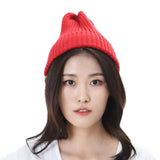 Knitted Ribbed Beanie Hat Basic Plain Solid Watch Cap AC5846