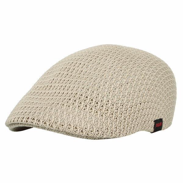 Button Mesh Newsboy Gatsby Cap Mens Ivy Hat Golf Driving Summer Sun Button Mesh Newsboy Gatsby Cap Mens Ivy Hat Golf Driving Summer Sun