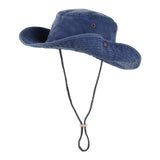 Wide Brim Boonie Bush Hat Fishing Hiking Hat Safari Cap Outdoor