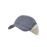 Winter Padded Quilting Earflaps Chin Strap Baseball Cap Hunting Hat CTT1491
