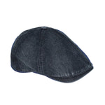 Denim Newsboy Hat Ivy Jean Cotton Flat Cap Adjustable