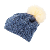 Winter Knitted Cable Bobble Pom Beanie Hat Slouchy DWP1136