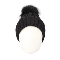 Fleece Twist Knit Pom Beanie Winter Hat Slouchy Cap DZP0017