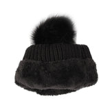 Fleece Twist Knit Pom Beanie Winter Hat Slouchy Cap DZP0017