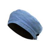 Beret Hat Denim Cotton British Style Strap Adjustable JDF1177