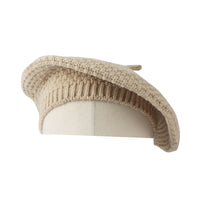 Acrylic Crochet Beret Hat Warm Winter French Style JDF1294