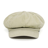 Plain Baker Boy Hat Twill Cotton Beret Cap Newsboy Hat Washed Adjustable JDG1582