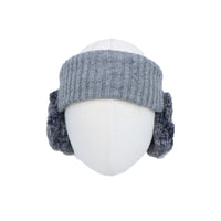 Winter Ear Warmer Sun Visor Ribbed Knitted Hat Headband Earflap Cap JDY1486
