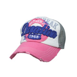 Baseball Cap Vintage Style Mesh Distressed Washed Cotton Summer Dad Hat Trucker Cap Adjustable Star Patch For Men Women KR1185
