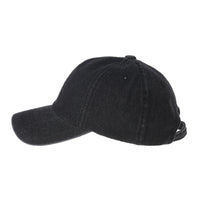 Denim Baseball Cap Plain Washed Low Profile Stitch KR1615