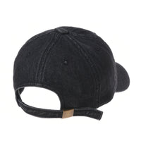 Denim Baseball Cap Plain Washed Low Profile Stitch KR1615