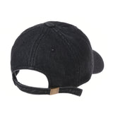 Denim Baseball Cap Plain Washed Low Profile Stitch KR1615