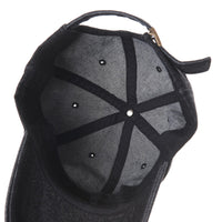 Denim Baseball Cap Plain Washed Low Profile Stitch KR1615