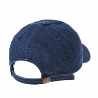 Denim Baseball Cap Plain Washed Low Profile Stitch KR1615