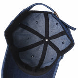 Denim Baseball Cap Plain Washed Low Profile Stitch KR1615