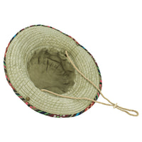 Boonie Bush Hat Wide Brim Side Snap Chin Cord KR81059