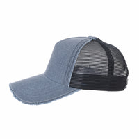 Baseball Cap Vintage Meshed Distressed Cotton Dad Hat Trucker Hat For Men KRM1002