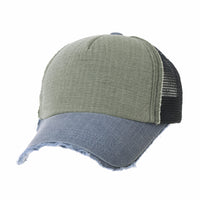 Baseball Cap Vintage Meshed Distressed Cotton Dad Hat Trucker Hat For Men KRM1002