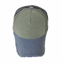 Baseball Cap Vintage Meshed Distressed Cotton Dad Hat Trucker Hat For Men KRM1002