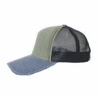 Baseball Cap Vintage Meshed Distressed Cotton Dad Hat Trucker Hat For Men KRM1002