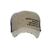 Distressed Mesh Baseball Cap Cotton Dad Trucker Hat KRM1531