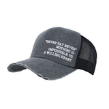 Distressed Mesh Baseball Cap Cotton Dad Trucker Hat KRM1531