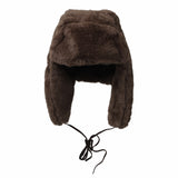 Winter  Faux Fur Snow Trapper Russian Hat Ear Flaps KRT1149