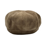 Corduroy Newsboy Hat - 8 Panel Cabbie Baker Beret Cap Winter Oversized LDG1563