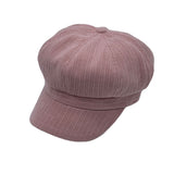 Corduroy Newsboy Hat - 8 Panel Cabbie Baker Beret Cap Winter Oversized LDG1563