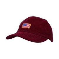 American Flag Hat Corduroy Baseball Dad Cap Adjustable MU21390