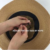 Paperstraw Mesh Fedora Panama Sun Summer Beach Hat QZN0056