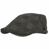 Tartan Check Newsboy Hat Flat Cap SL3036