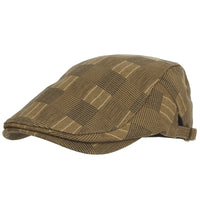Tartan Check Newsboy Hat Flat Cap SL3036