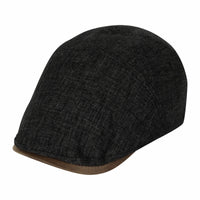 Newsboy Hat Faux Leather Brim Adjustable Flat Cap SL31273