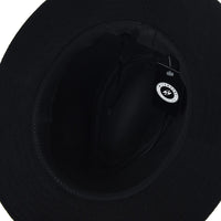 Wool Felt Fedora Panama Hat Faux Leather Band Wide Brim SL6528