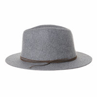 Wool Felt Fedora Panama Hat Faux Leather Band Wide Brim SL6528