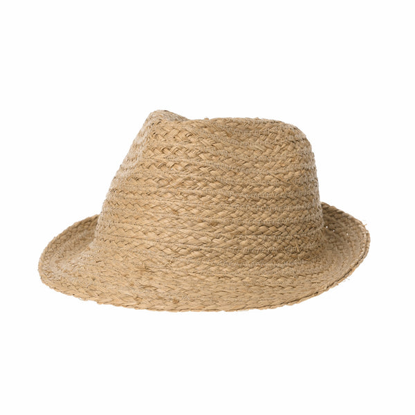 Fedora Hat Summer Cool Bocasi Raffia Simple Plain Seamless Unique Hat
