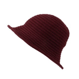 Winter Wool Womens Knitted Bucket Hat Bowler Fedora SLB1246
