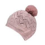 Winter Women Knitted Wool Pom Pom Hat Crochet Beanie Skull Cap SLP1583