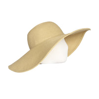 Women Straw Sun Hat Wide Brim Floppy Beach Cap UPF 50+ SZ90045