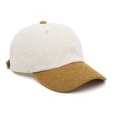 Corduroy Baseball Cap Casual Dad Ball Hat Adjustable Unisex Outdoor TG11579