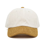 Corduroy Baseball Cap Casual Dad Ball Hat Adjustable Unisex Outdoor TG11579