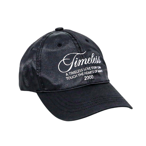 Lettering Embroidery Baseball Cap Casual Satin Dad Ball Hat Adjustable