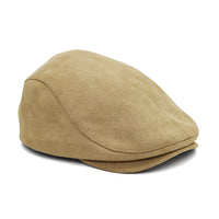 Ivy Flat Cap Faux Suede Newsboy Hat Gatsby Cabbie Hat Button Adjustable