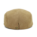 Ivy Flat Cap Faux Suede Newsboy Hat Gatsby Cabbie Hat Button Adjustable TG31581